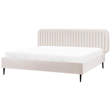 BRIN - Tweepersoonsbed - Beige - 180 x 200 cm - Fluweel product