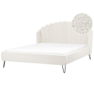 AMBILLOU - Tweepersoonsbed - Gebroken wit - 180 x 200 cm - Bouclé product