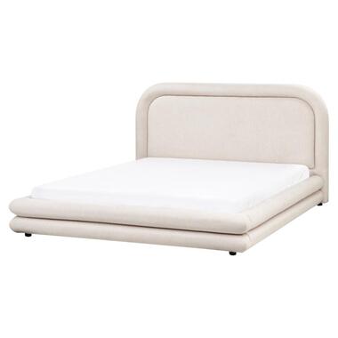 LAVARDENS - Bed - Lichtbeige - 160 x 200 cm - Kunstlinnen product
