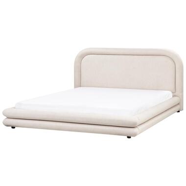 LAVARDENS - Bed - Lichtbeige - 180 x 200 cm - Kunstlinnen product