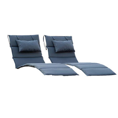 HOME DELUXE Wave Houten Ligstoel TAIGA Aantal: 2 product