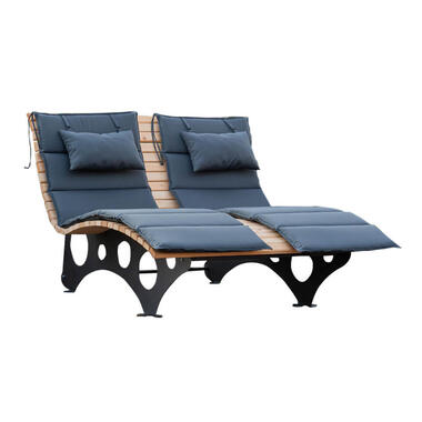 HOME DELUXE golfhouten ligstoel TAIGA incl. kussen Aantal: 1 product