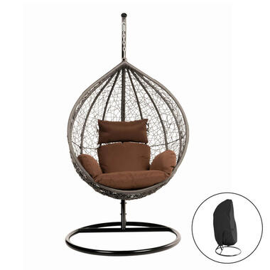 HOME DELUXE Hangstoel CIELO Bruin Met Regenhoes product