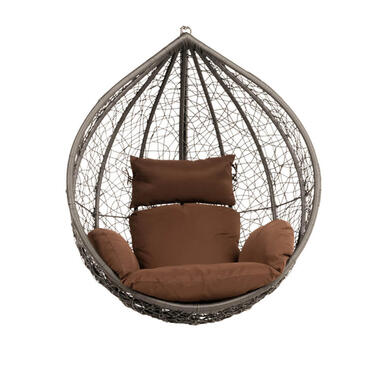 HOME DELUXE Hangstoel CIELO Bruin Mand + Kussen product