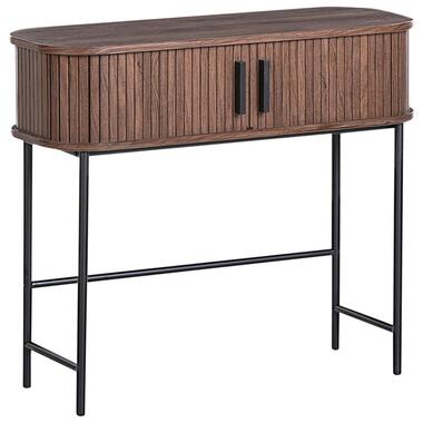 BRADLEY - Consoletafel - Donkerbruin - MDF