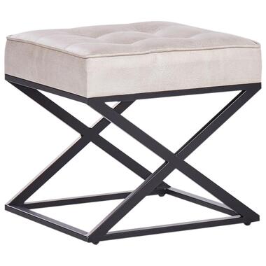 MURDO - Hocker - Beige - Kunstleer