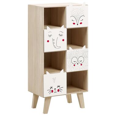 RUPERT - Boekenkast - Lichthout/Wit - MDF product