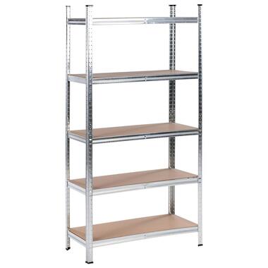 XITTA - Stellingkast 5 planken - Zilver - Staal