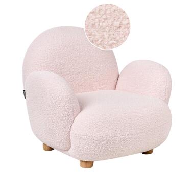 HEM - Kinderfauteuil - Pastelroze - Bouclé