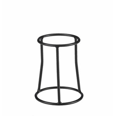 Mica Decorations - bloempot plantenstandaard/verhoger - zwart - H17 x D13 cm product