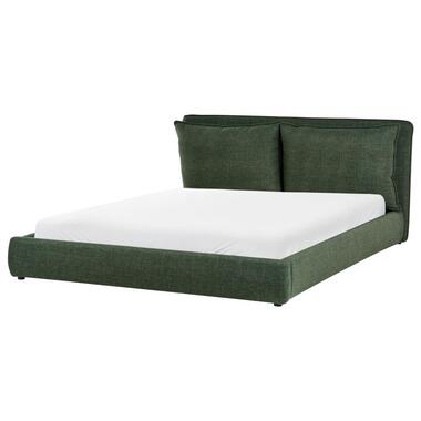 BAJONNA - Tweepersoonsbed - Donkergroen - 180 x 200 cm - Polyester product