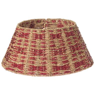 NEIGE - Kerstboomrok - Naturel/Rood - ⌀ 52 cm - Zeegras