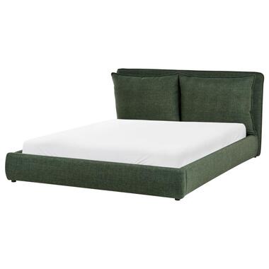 BAJONNA - Tweepersoonsbed - Donkergroen - 160 x 200 cm - Polyester product