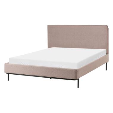 CORIO - Tweepersoonsbed - Taupe - 140 x 200 cm - Polyester product