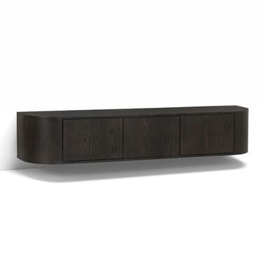 Livingfurn - TV-Meubel Novero Espresso Zwevend - 35x180x33cm product