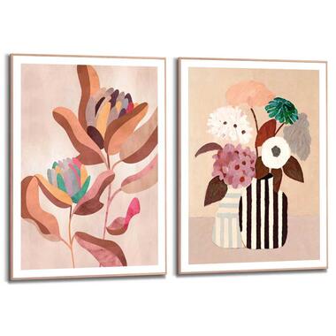 Set poster met lijst - Bloemen product
