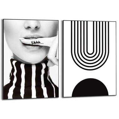 Set poster met lijst - Stilte in Stijl product