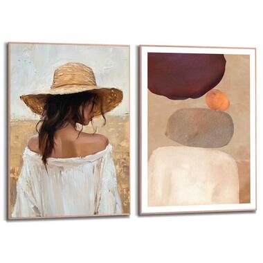 Set poster met lijst - Onder de zon