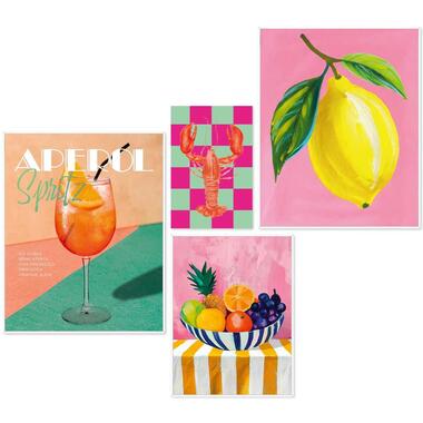 Set poster met lijst - Zomerse set product