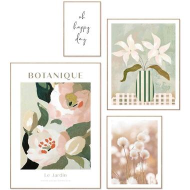 Set poster met lijst - Gevoel van Groen product