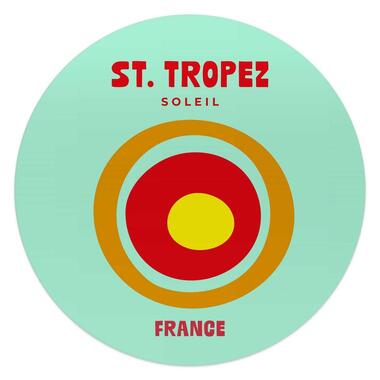 Glasschilderij Saint Tropez - Ø 50cm - Groen product