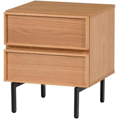 TOURS ladekast/nachtkastje 2 lades melamine/MDF naturel product