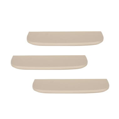 Wandplank Zand - Set van 3 - 60x20x15cm - Gusta