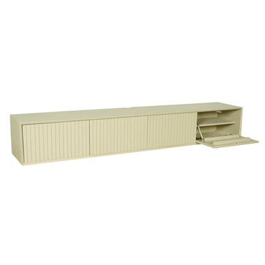 StarFurn Zwevend Tv-meubel Zandkleur Hout - 200x35x30cm - Madison product