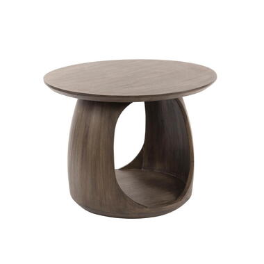 Bijzettafel Bruin Hout - 60x60x46cm - Art Solid product