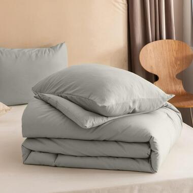 Dekbed zonder Overtrek 200x200 - Incl. Kussenslopen - Wasbaar - Kaki