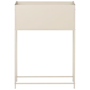 TAPIEN - Verhoogde plantenbak - Beige - 70 x 30 x 100 cm - Metaal