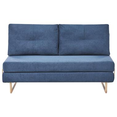 JERSLEV - 3-zits slaapbank - blauw - Stof product