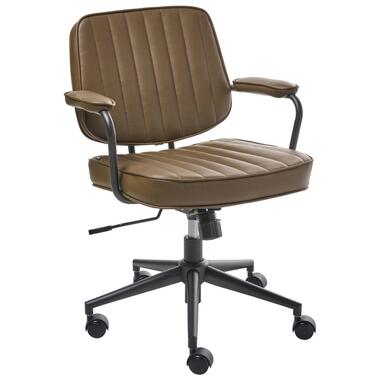 BERNE - Bureaustoel - Bruin - Kunstleer product