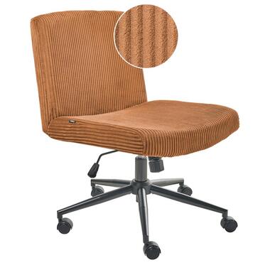 GEDDES - Bureaustoel - Goudbruin - Corduroy product