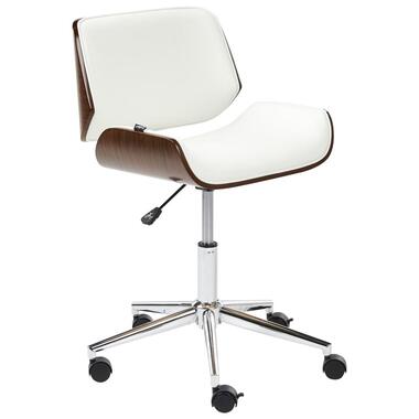 TOTOWA - Bureaustoel - Donkerhout/Zwart - Kunstleer product