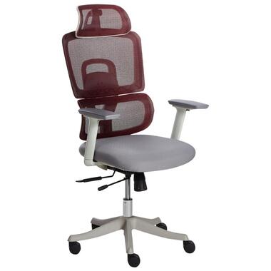 ALLY - Bureaustoel - Donkerrood/Grijs - Stof product
