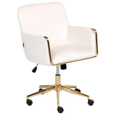 ALTONA - Bureaustoel - Off-white - Fluweel