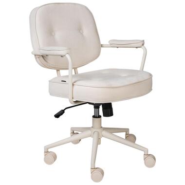 PARAMUS - Bureaustoel - Gebroken wit - Polyester product