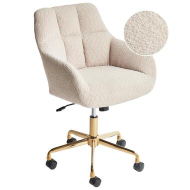 PALMDALE - Bureaustoel - Beige - Polyester