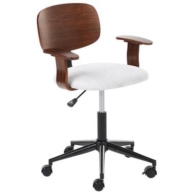 GUNNISON - Bureaustoel - Lichtgrijs - Linnen product