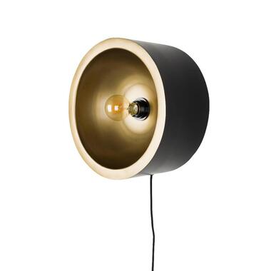 Puur - Dudley wandlamp rond L - zwart/goud product
