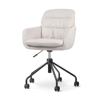 Nolon Nout-Mia Bureaustoel Beige - met Armleuning - Zwart product