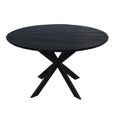Eettafel Zwart Hout - 130x130x76cm - Ferris product