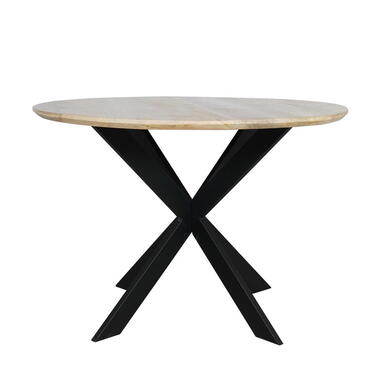 StarFurn Eettafel Naturel Hout - 110x110x76cm - Ferris product