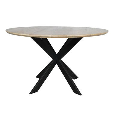 StarFurn Eettafel Naturel Hout - 130x130x76cm - Ferris product