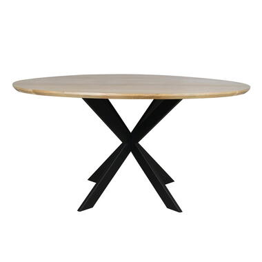 StarFurn Eettafel Naturel Hout - 150x150x76cm - Ferris product