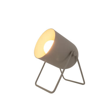 EGLO Tilston Tafellamp - E14 - 14.5 cm - Zandkleur - Kantelbaar