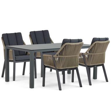 Tuinset 4 personen 180 cm Aluminium/rope Taupe Lifestyle Garden Furniture product