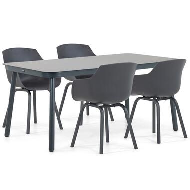Tuinset 4 personen 160 cm Kunststof Grijs Lifestyle Garden Furniture product