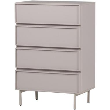 WOOOD Tours Ladekast 4 Lades - Melamine/ MDF - Zand - 102x70x42